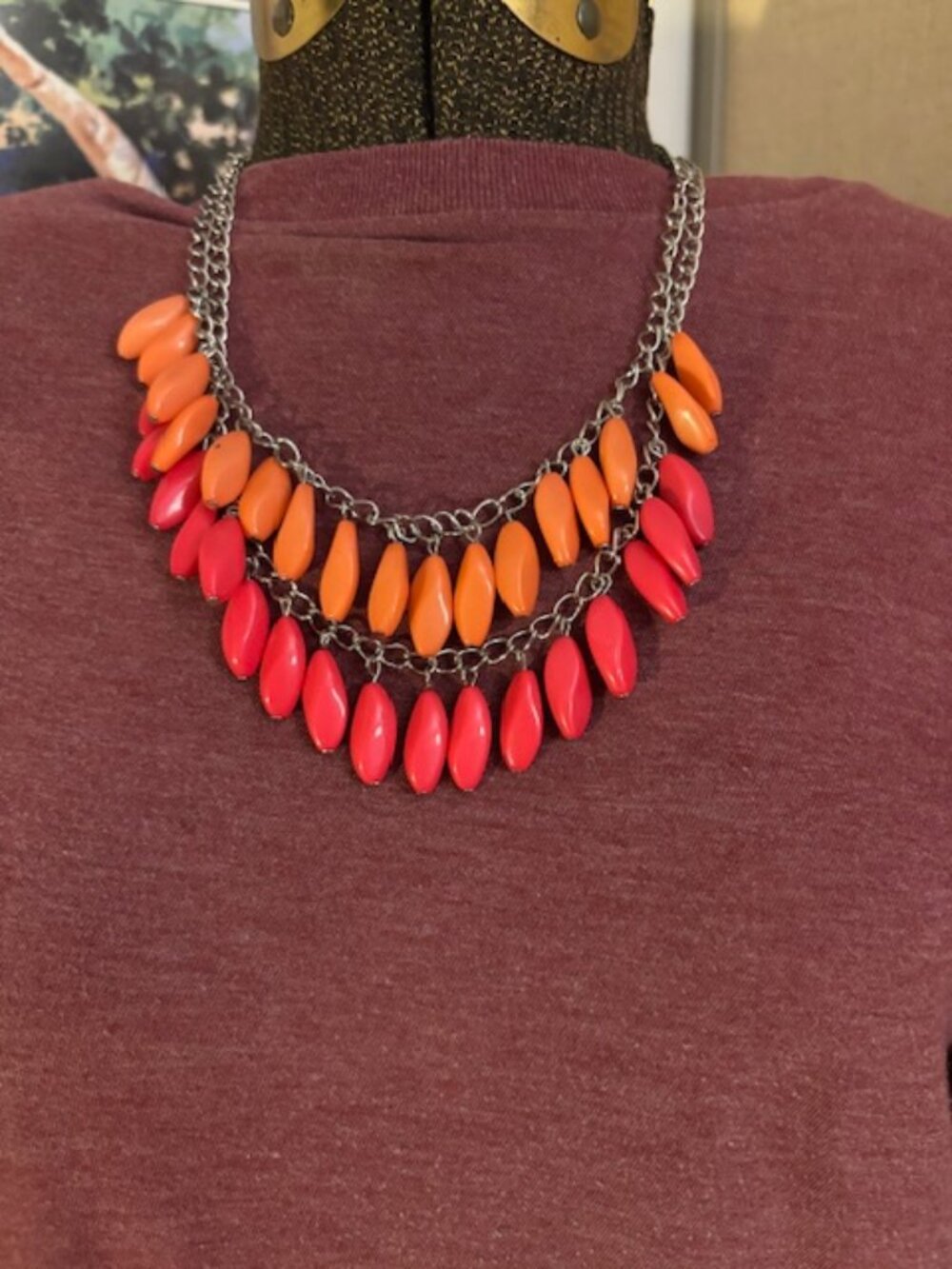Paparazzi Beaded Boardwalk Necklace w/Matching Earrings